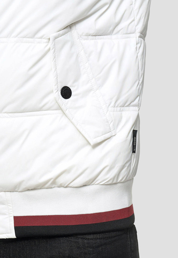 Indicode Herren Bacon Steppjacke in Daunenjacken-Optik mit Kapuze
