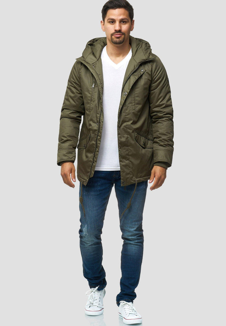 Indicode Herren Chance Parka mit Kapuze & 5 Taschen