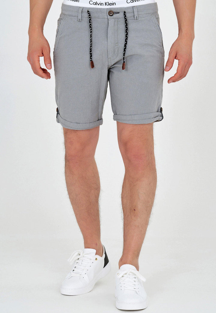 Indicode Herren Beauvals Shorts mit 4 Taschen aus Baumwolle & Leinen
