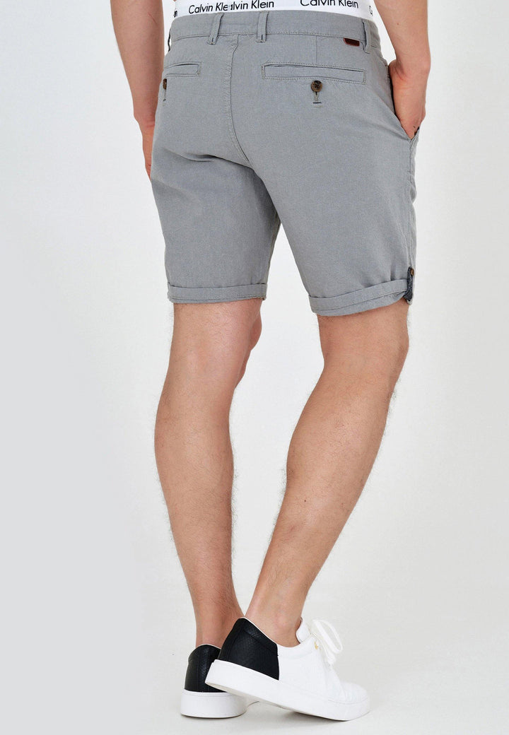 Indicode Herren Beauvals Shorts mit 4 Taschen aus Baumwolle & Leinen