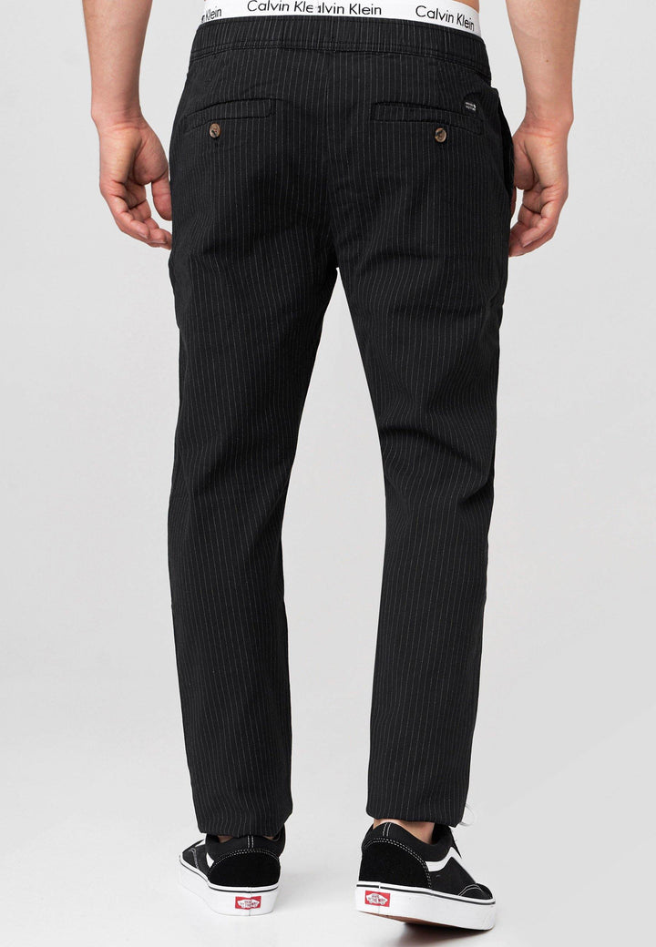 Indicode Herren Costa Karierte Stoffhose mit 4 Taschen aus 98% Baumwolle - INDICODE