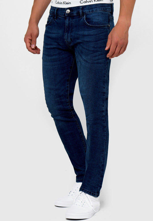 Indicode men's Finsburg jeans made from a cotton blend with stretch