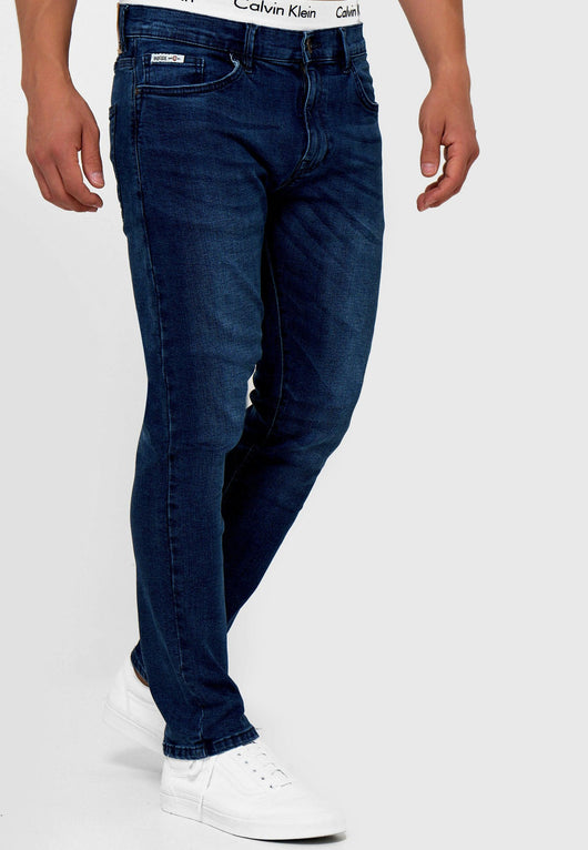 Indicode men's Finsburg jeans made from a cotton blend with stretch