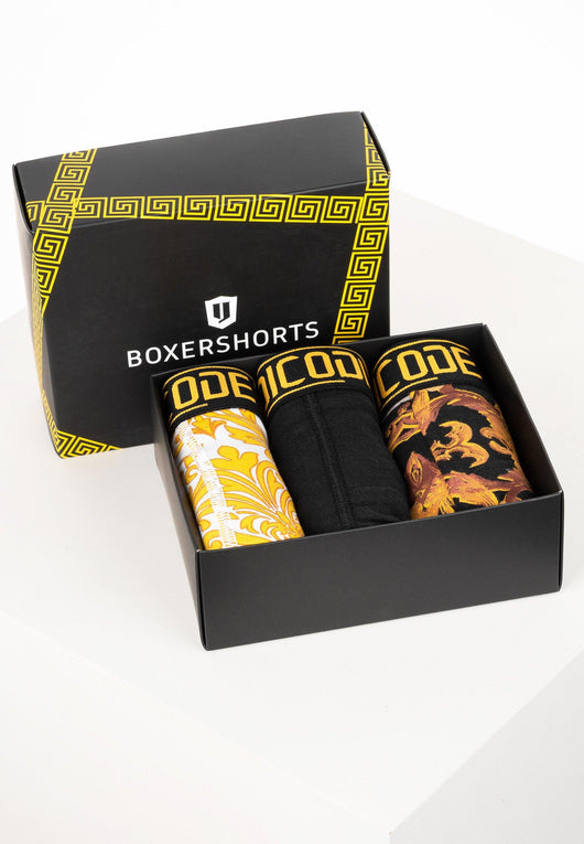 Indicode Herren Queen 3er Pack Boxershorts aus 95% Baumwolle - INDICODE