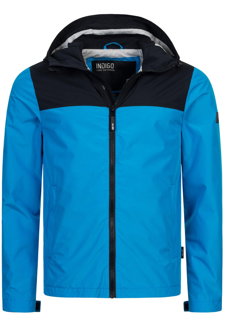 Indicode Herren Holmes Windbreaker mit Kapuze & Reißverschluss - INDICODE